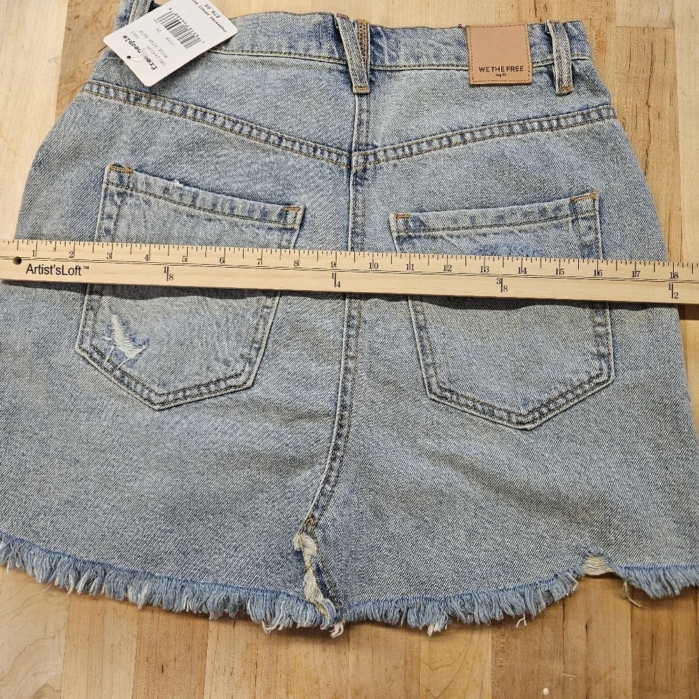 NWT Free people we the free Denim Skirt size 26